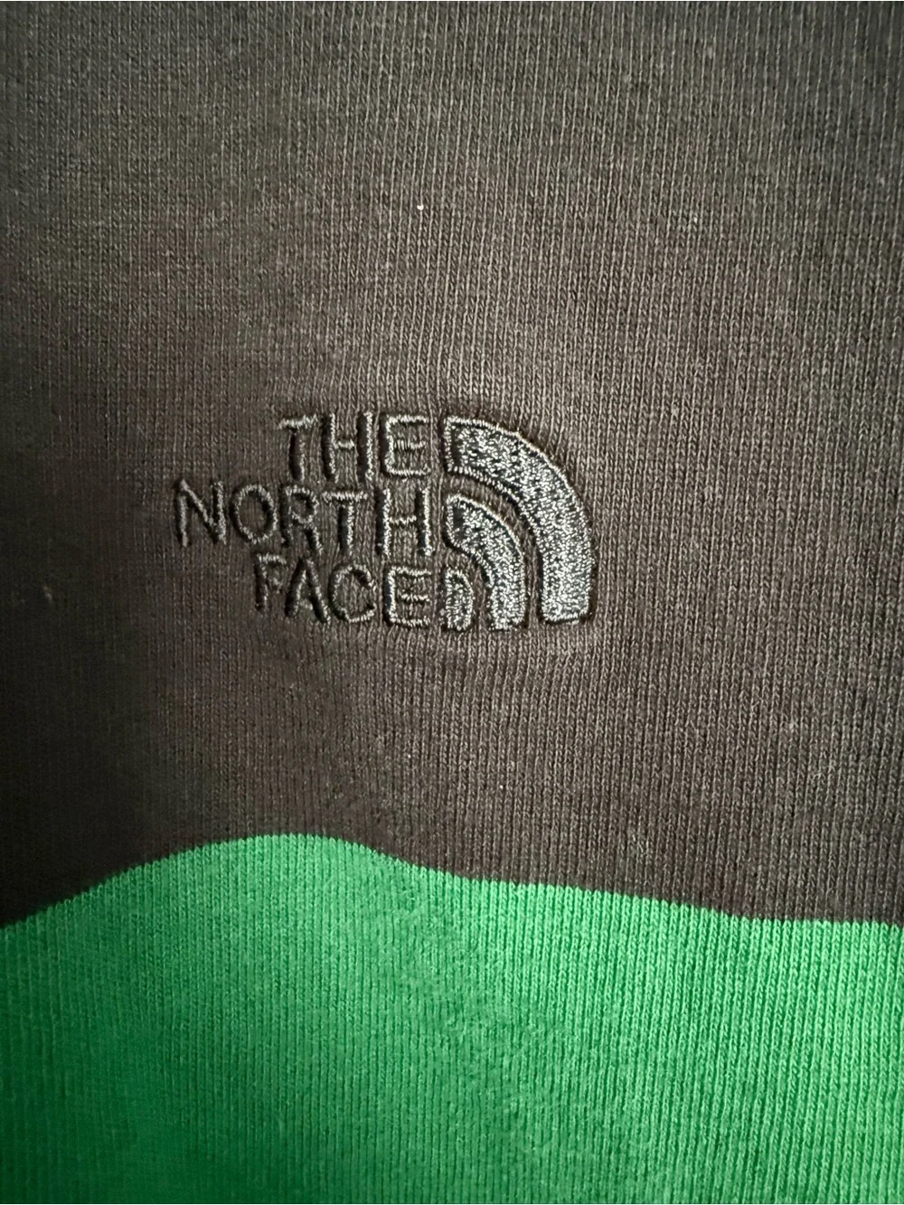 The North Face Men’s Green & Black Striped Rugby Polo
